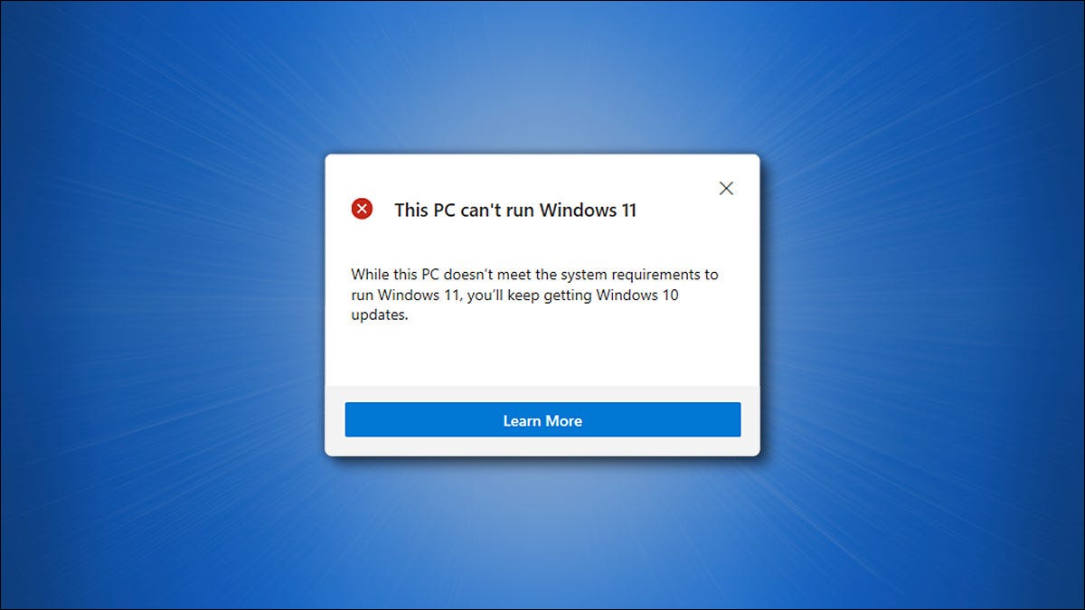 Why This PC Can Not Run Windows 11