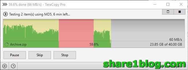 copy file faste with teracopy 2