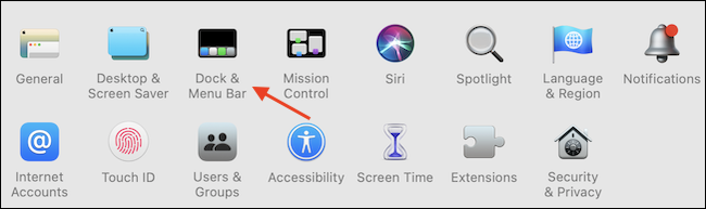 Go to "Dock & Menu Bar" from System Preferences app.