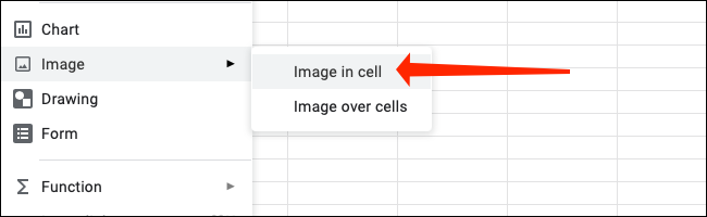 Click "Image in Cell" after you go to Insert > Image in Google Sheets.