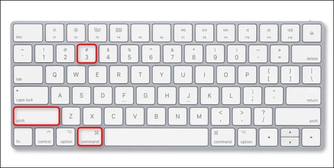 Press Command+Shift+3 on your Mac keyboard.
