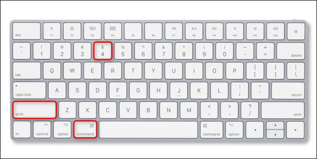 Press Command+Shift+4 on your Mac keyboard.