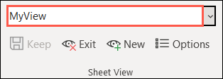 Rename a Sheet View