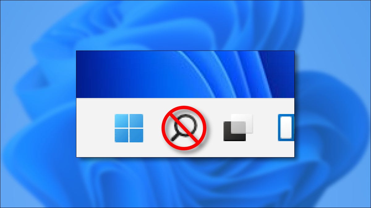 Hide Taskbar Search Button on Windows 11