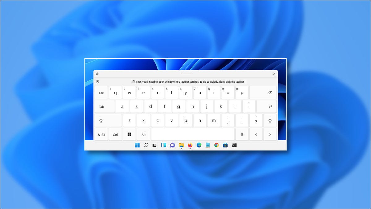 Enable Touch Keyboard on Windows 11