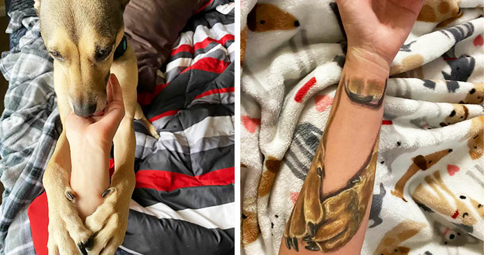 Woman commemorates her dog